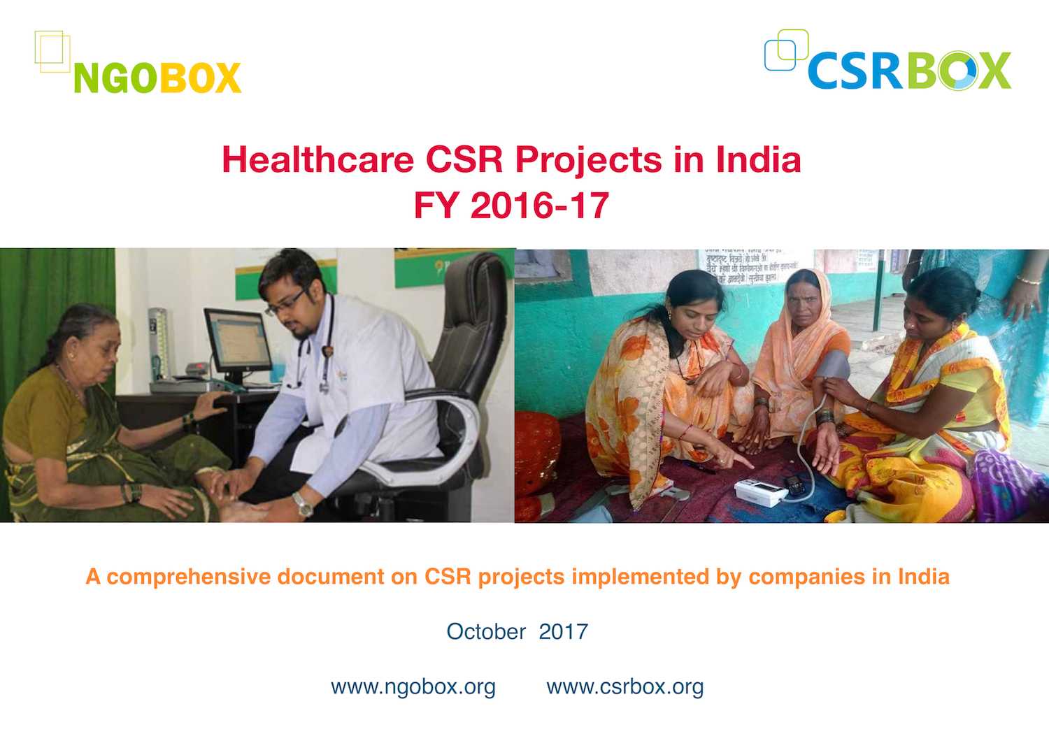 Healthcare CSR Projects in India in 2016-17